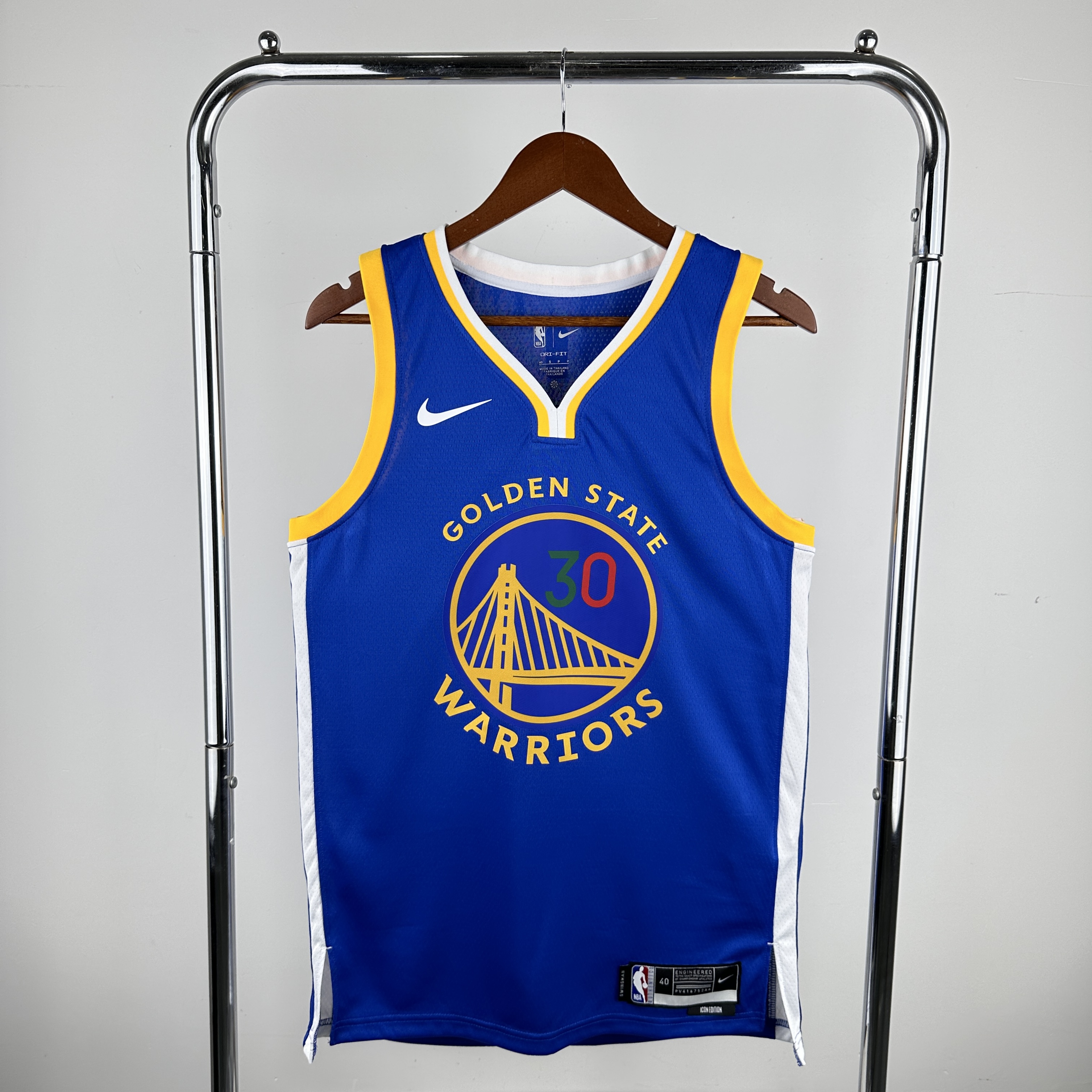 Men Golden State Warriors #30 Curry Blue Nike 2024 NBA Jersey->golden state warriors->NBA Jersey